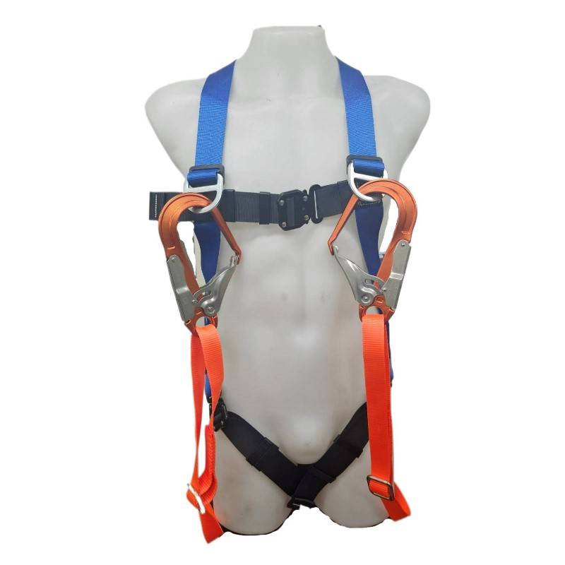 鋁合金雙鉤-快扣式背負式安全帶